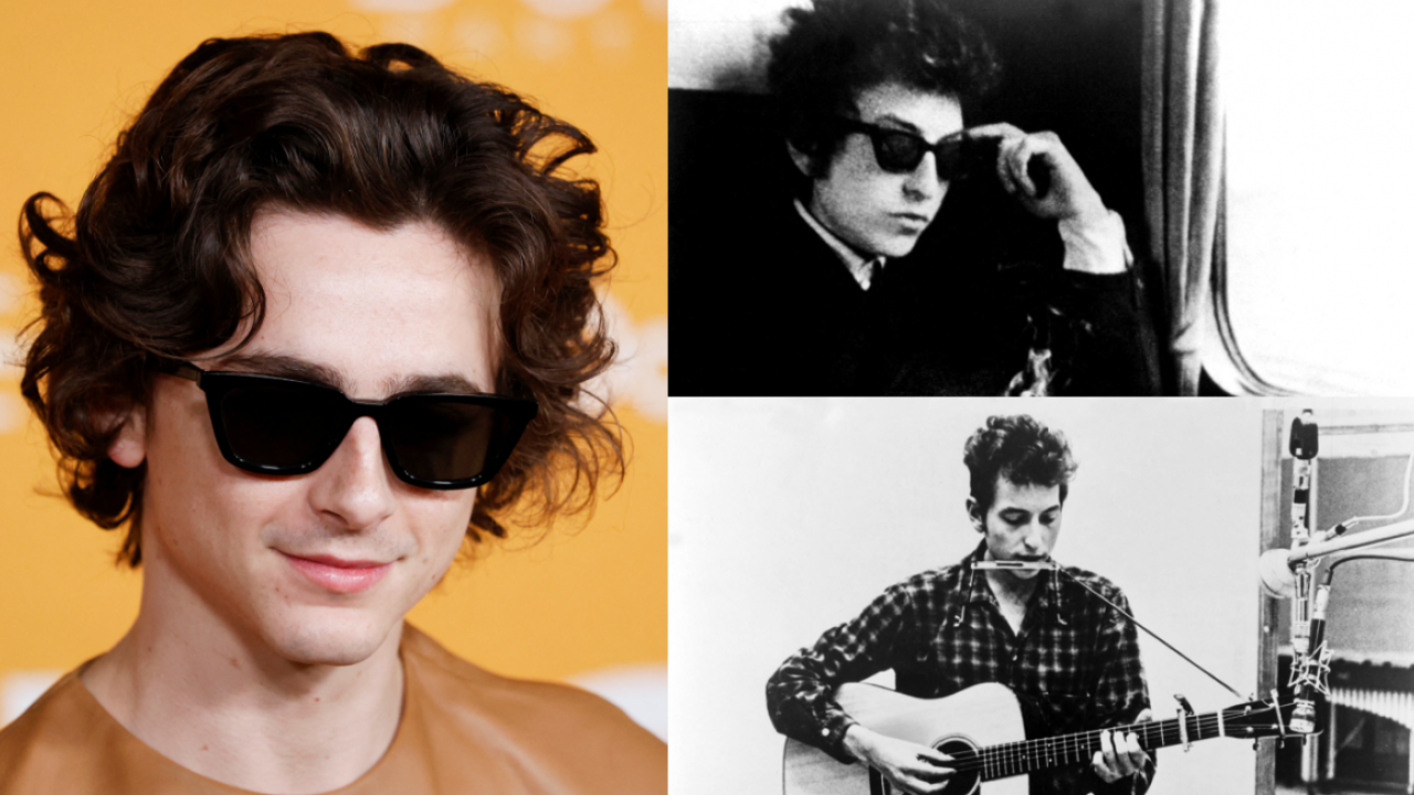 Premières images de Timothée Chalamet en Bob Dylan sur le tournage du biopic 