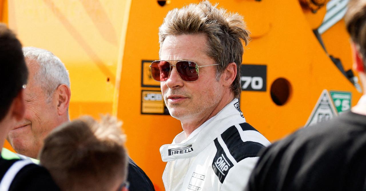 Brad Pitt à Silverstone pour son film de Formule 1